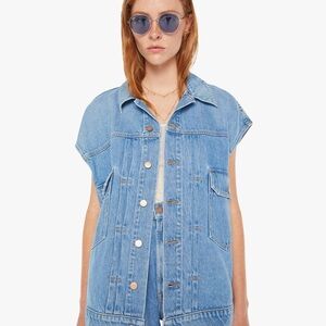 MOTHER Blue Denim Overalls